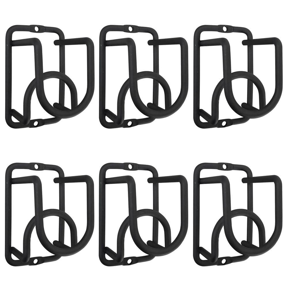 6 Mini Adega de Parede de Vinho Preta para 1 Garrafa de Vidro cada Espumante Cube