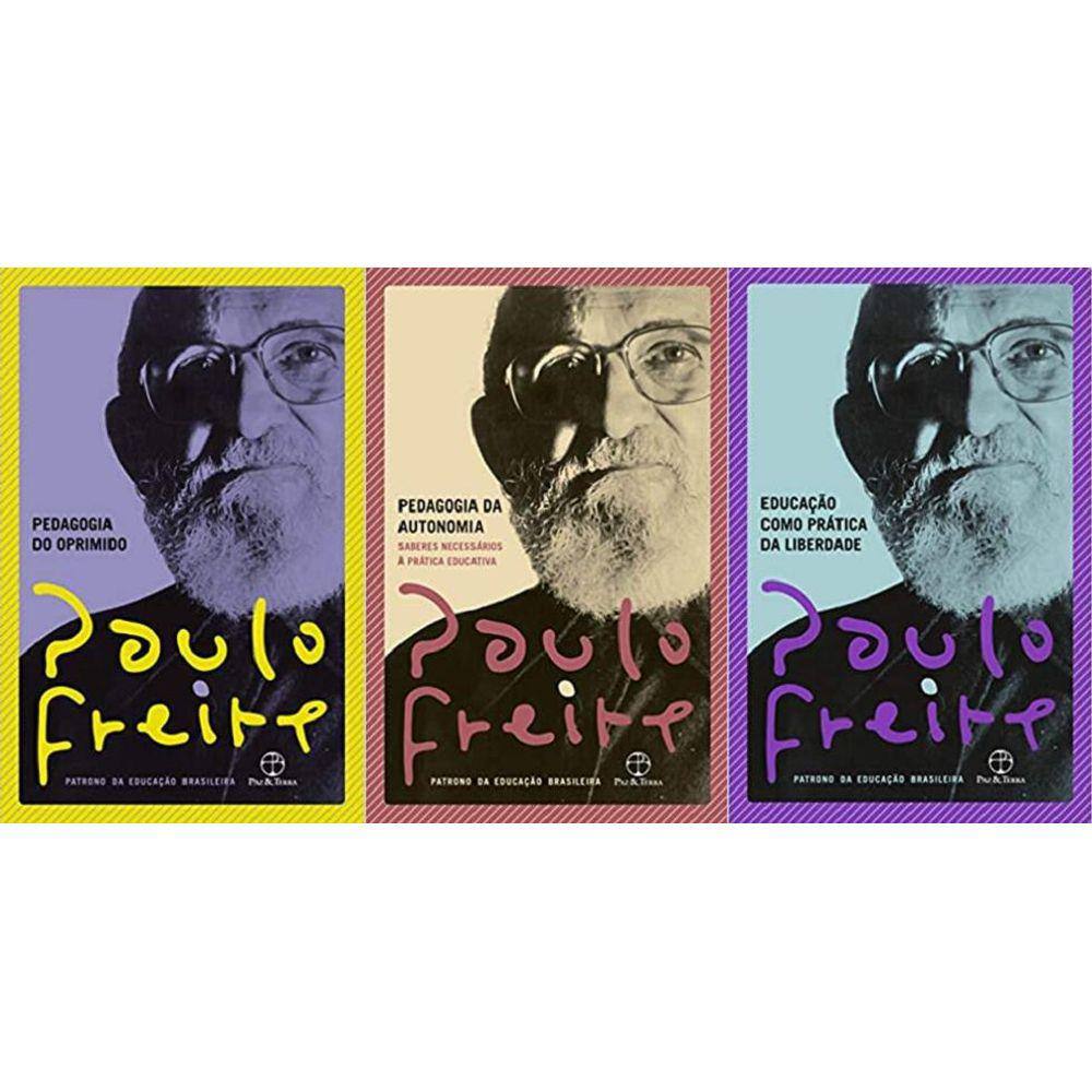 Kit 3 Livros Pedagogia Oprimido Autonomia Educação Freire