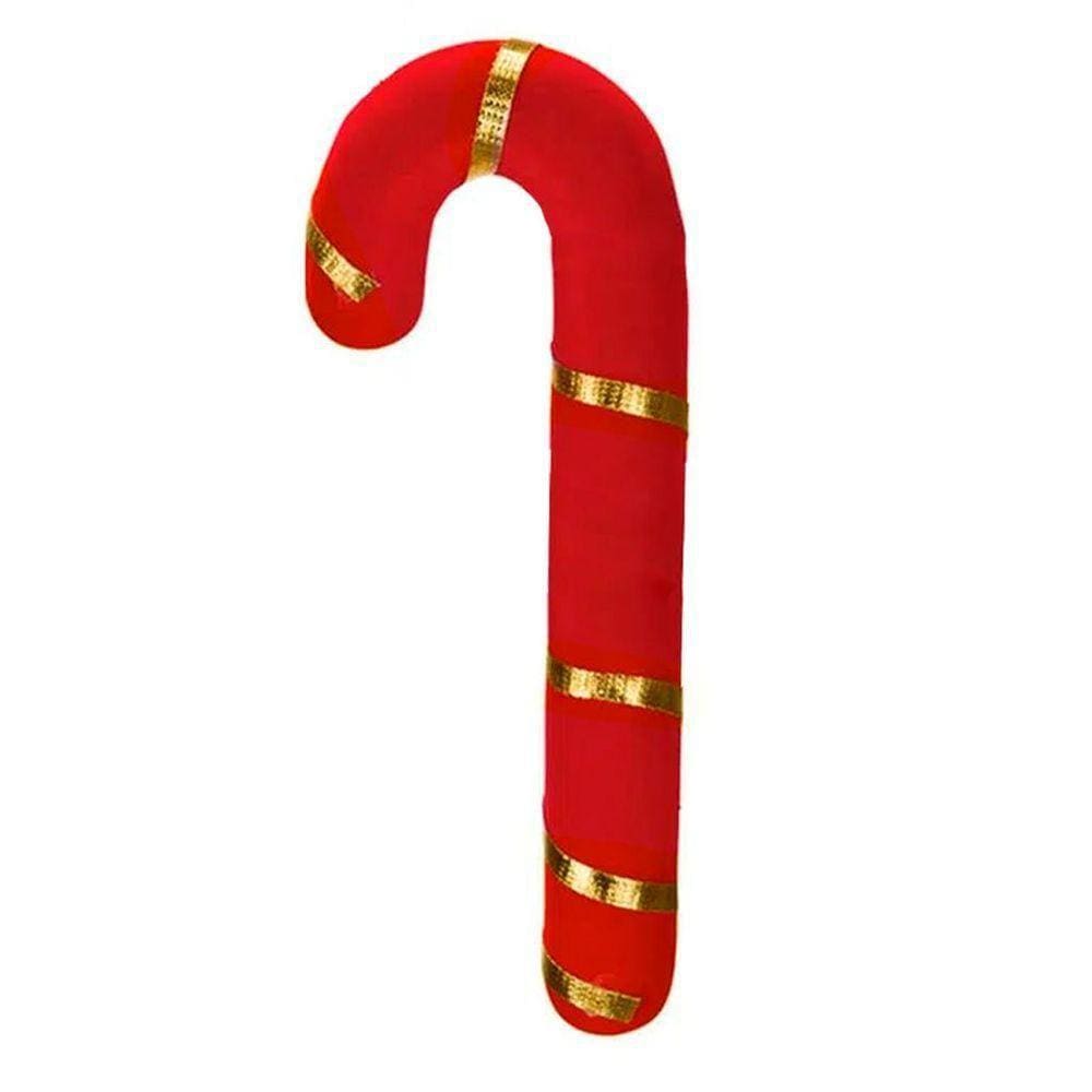 Kit 2 Enfeites Pendente Para árvore De Natal Bengala 20cm