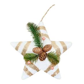 Enfeite árvore Natal Pendente Natalino Estrela De Natal 28cm
