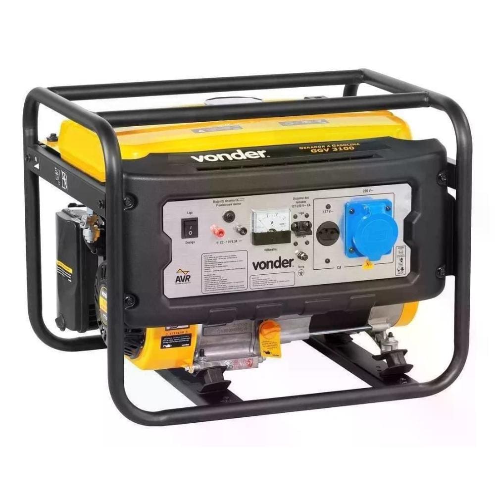 Gerador À Gasolina 3,1Kva 4 Tempos GGV3100 110/220v - Vonder