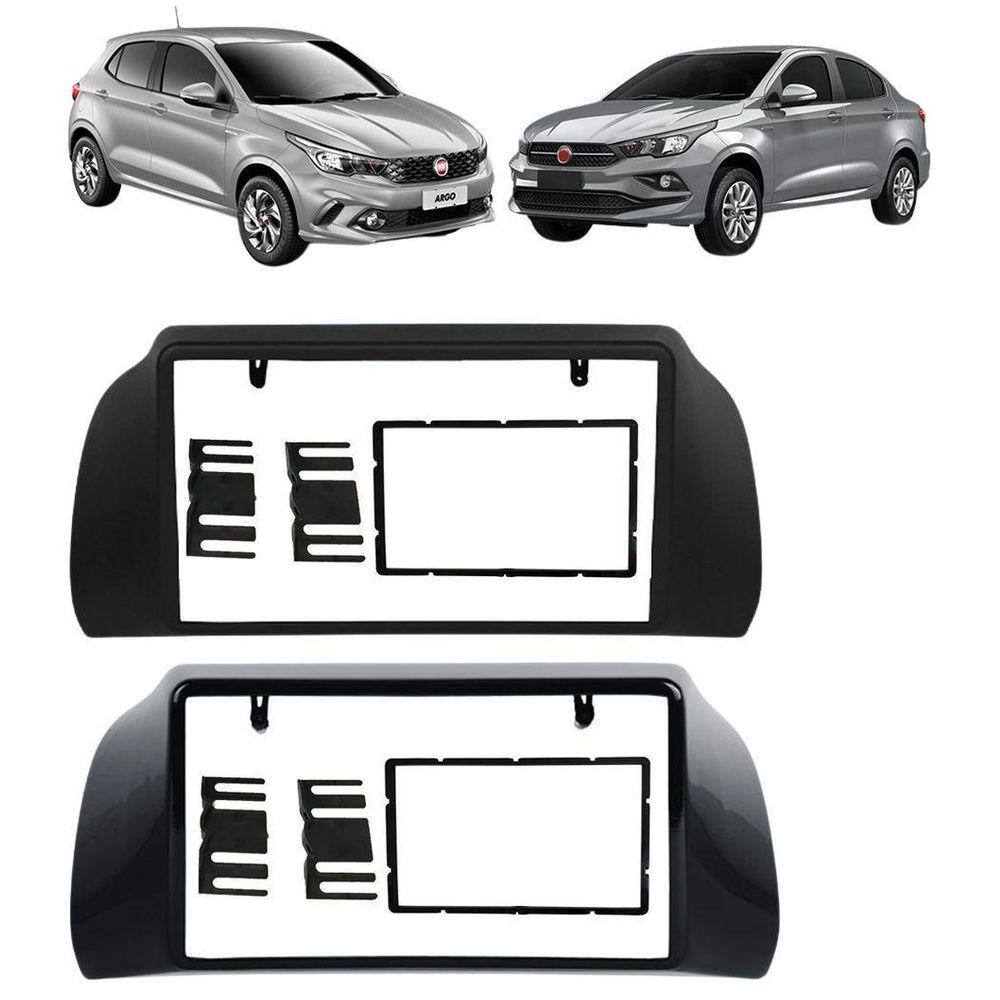Moldura De Painel 2 Din Fiat Argo E Cronos Para Mp5 Slim