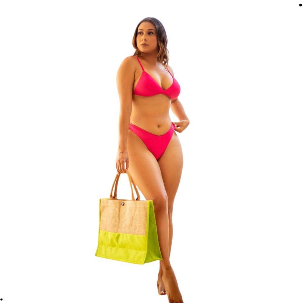 Biquíni das Famosas Pink P ao GG