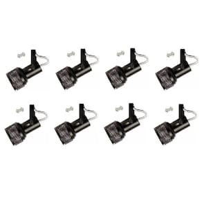 Kit 8x Spot tela para trilho perfilado ou eletro calha Preto