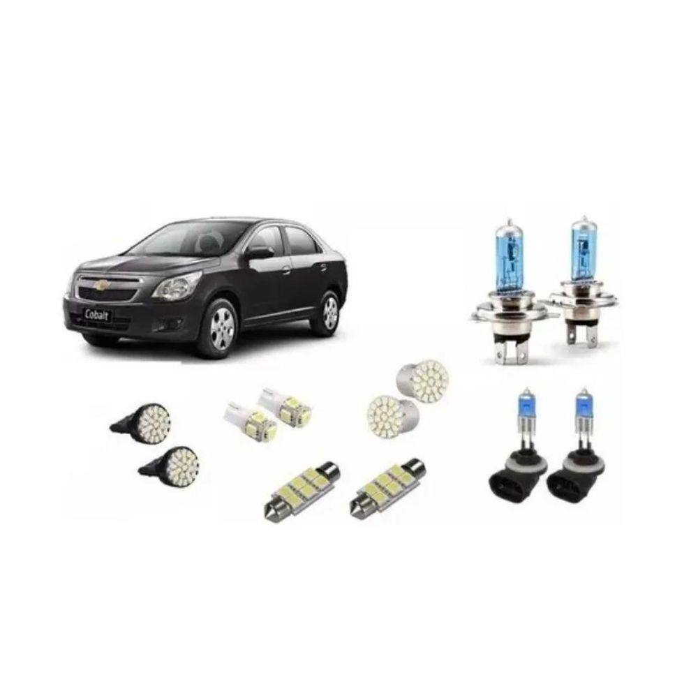 Kit Completo 12 Lâmpadas Super Brancas Gm Cobalt 2011 A 2015