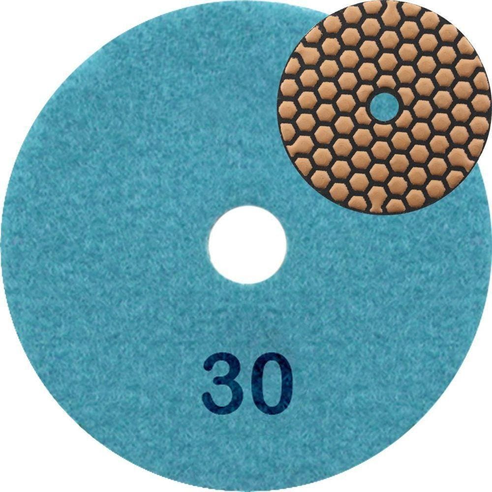 Disco Lixa Polimento A Seco Mármore 10 Cm Grão 30