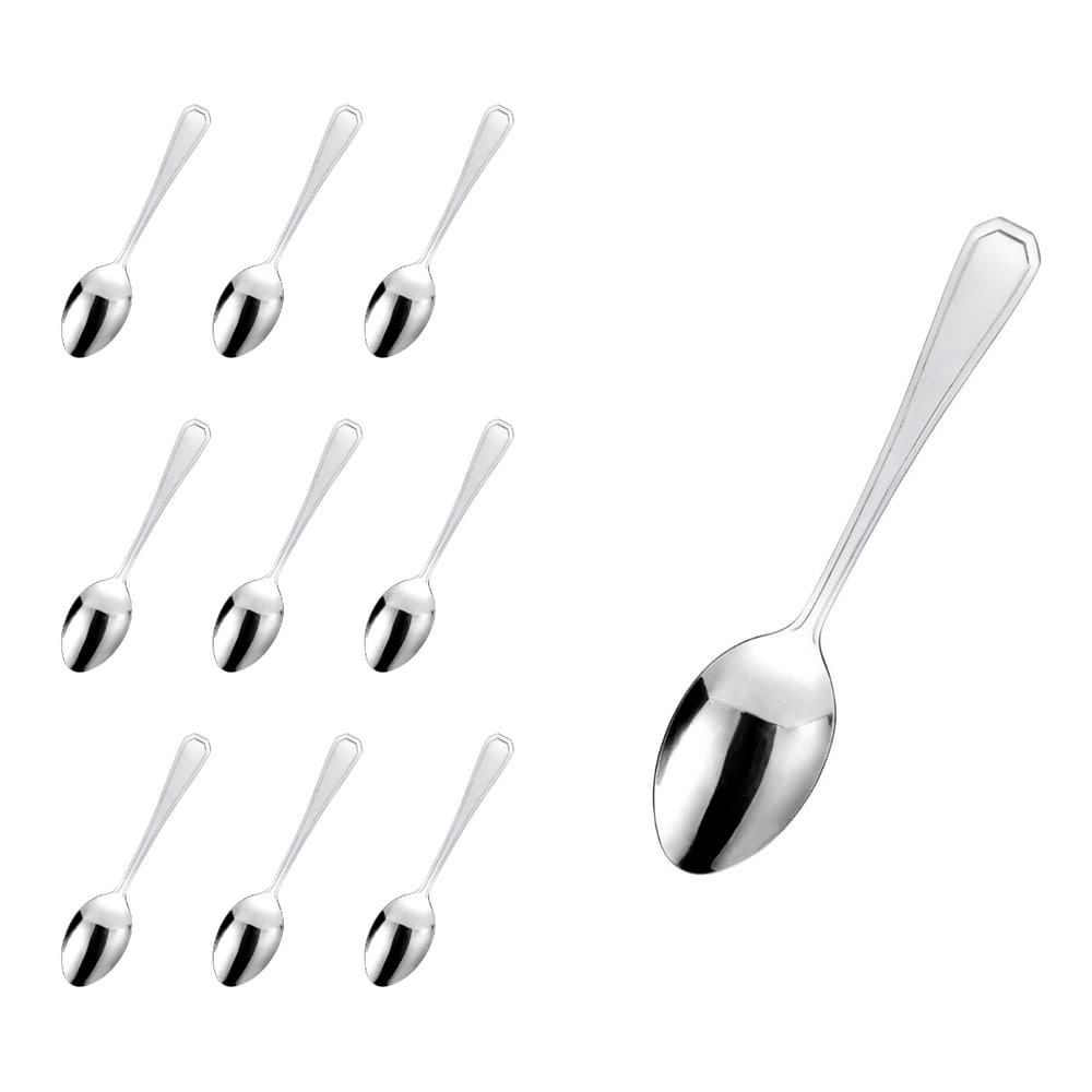 Kit 12 Pçs Colher Reforçada Inox Restaurante / Casa / Bar