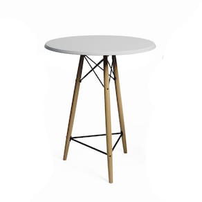 Mesa Bistrô De Madeira 60Cm Branco Cor: Branco