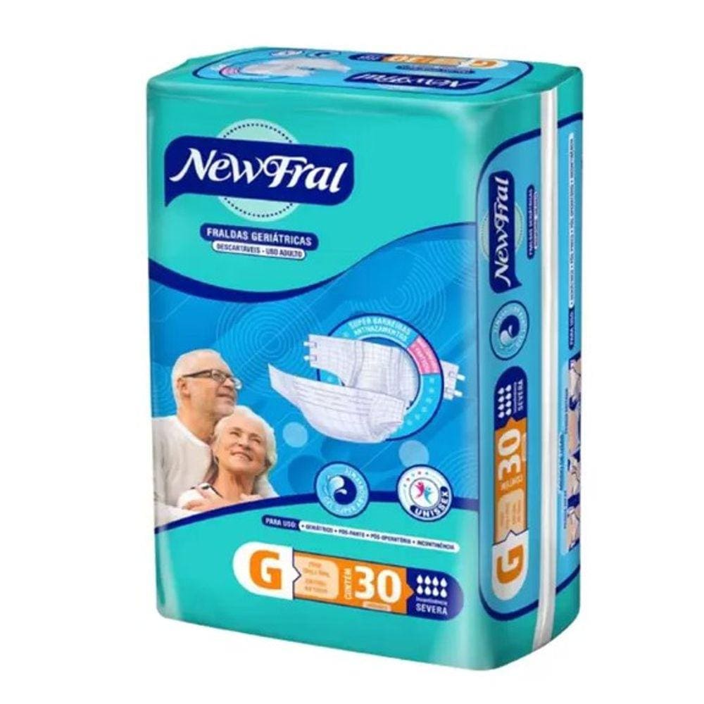 Fralda Geriatrica New Fral Intermediaria G C/30