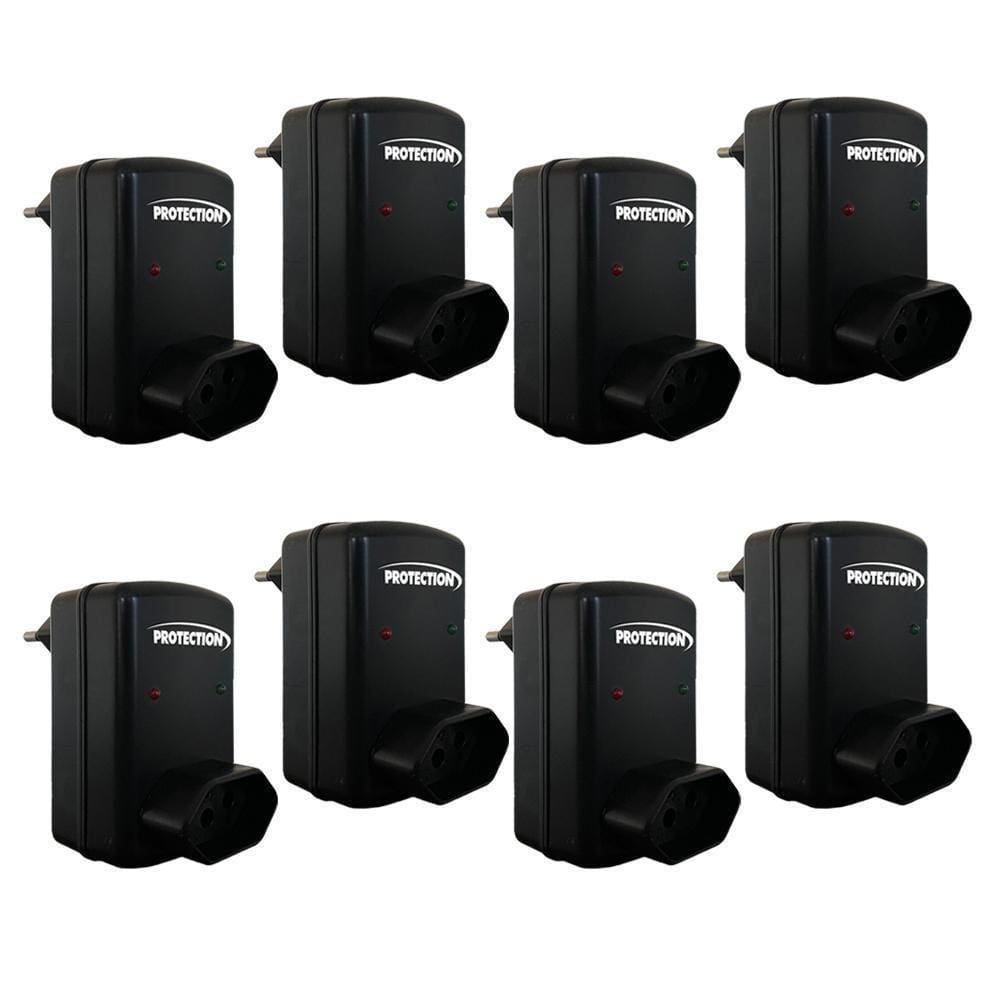Kit 8 Protetores Contra Quedas Picos Surtos Elétricos 220V