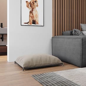 Cama Caminha Pet Tati Raças Pequenas - Bege - Preto