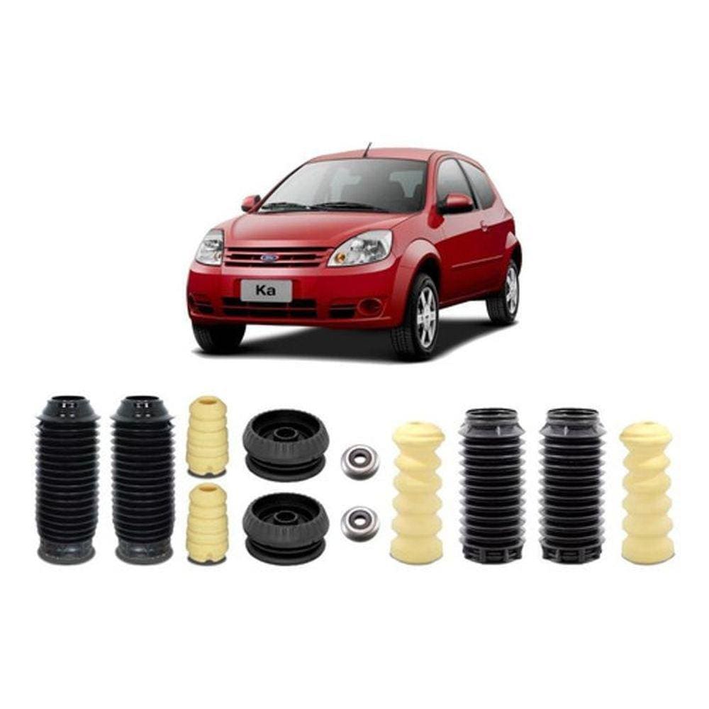 4 Kit Coxim Batente Dianteiro Traseiro Ford Ka 2007 2008 09