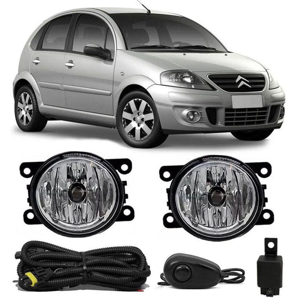 Kit Farol De Milha Neblina Citroen C3 2009 2010 2011 2012
