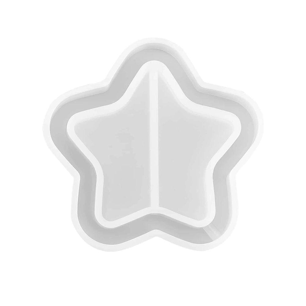 Molde Silicone ESTRELA 5CM Para Artesanato Resina Gesso - Un