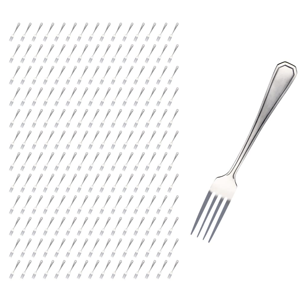 Kit 180 Pçs Garfo Reforçada Inox Restaurante / Casa / Bar