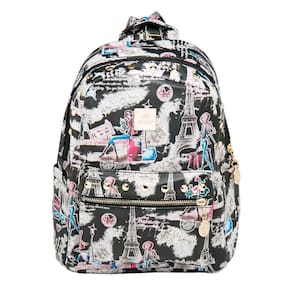 Mochila Bolsa Feminina Estampada Média Em Courino