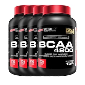 Kit 4X Bcaa 4800 250 Cápsulas