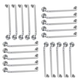 Alça Barra Apoio 60 cm Inox Kit 20 Unidades Acessibilidade Idoso Gestante Deficiente Segurança Box Banheiro Corrimao