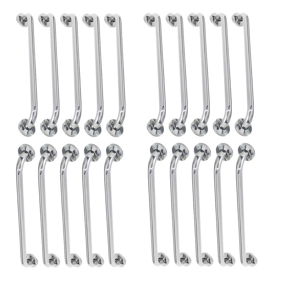 Alça de Apoio 60cm Barra Inox Kit 20 Unidades Acessivel Idoso Gestante Deficiente Banheiro Segurança Box Corrimao Suporte Resistente