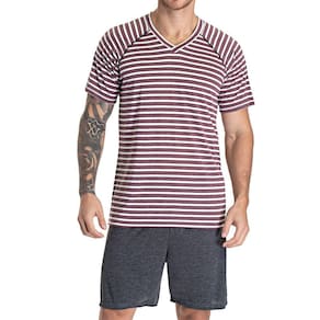 Pijama Masculino Curto Listrado 09.02.011