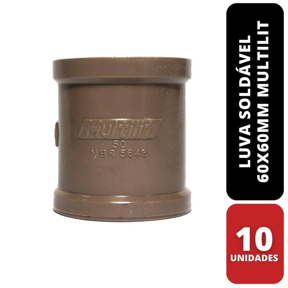 Kit C/ 10 Luva Soldavel 60x60mm Multilit