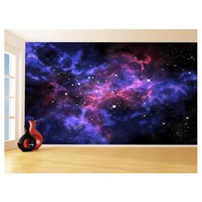 Papel De Parede 3D Espaço Estrelas Galáxia 3,5M Nsp129
