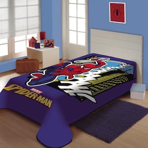 Cobertor Juvenil Raschel Homem Aranha Jolitex Ternille