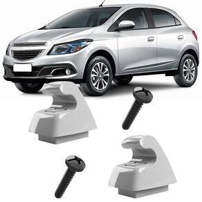 2 Grampos Presilhas Suporte com Parafuso Quebra Sol Onix 2013 2014 2015 2016 Joy 2017 2018 2019