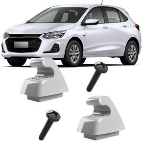 2 Grampos Presilhas Suporte com Parafuso do Quebra Sol Onix Plus 2020 2021 2022 2023