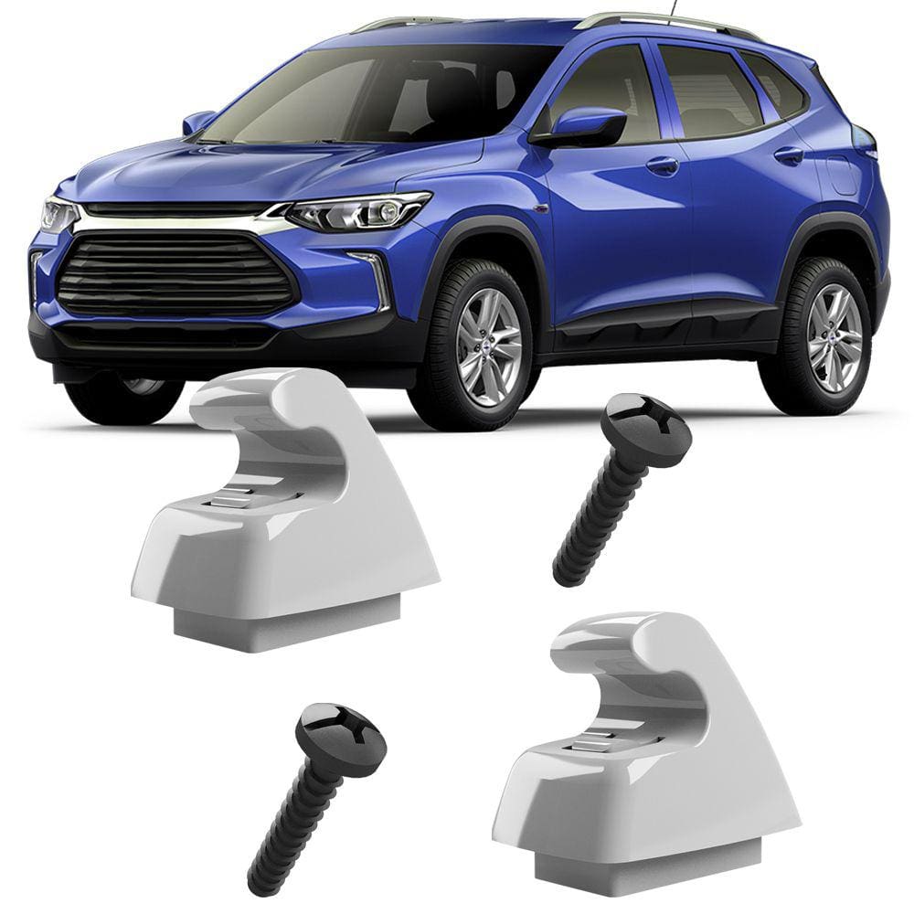 2 Grampos Presilhas Suporte com Parafuso do Quebra Sol Tracker 2020 2021 2022 2023