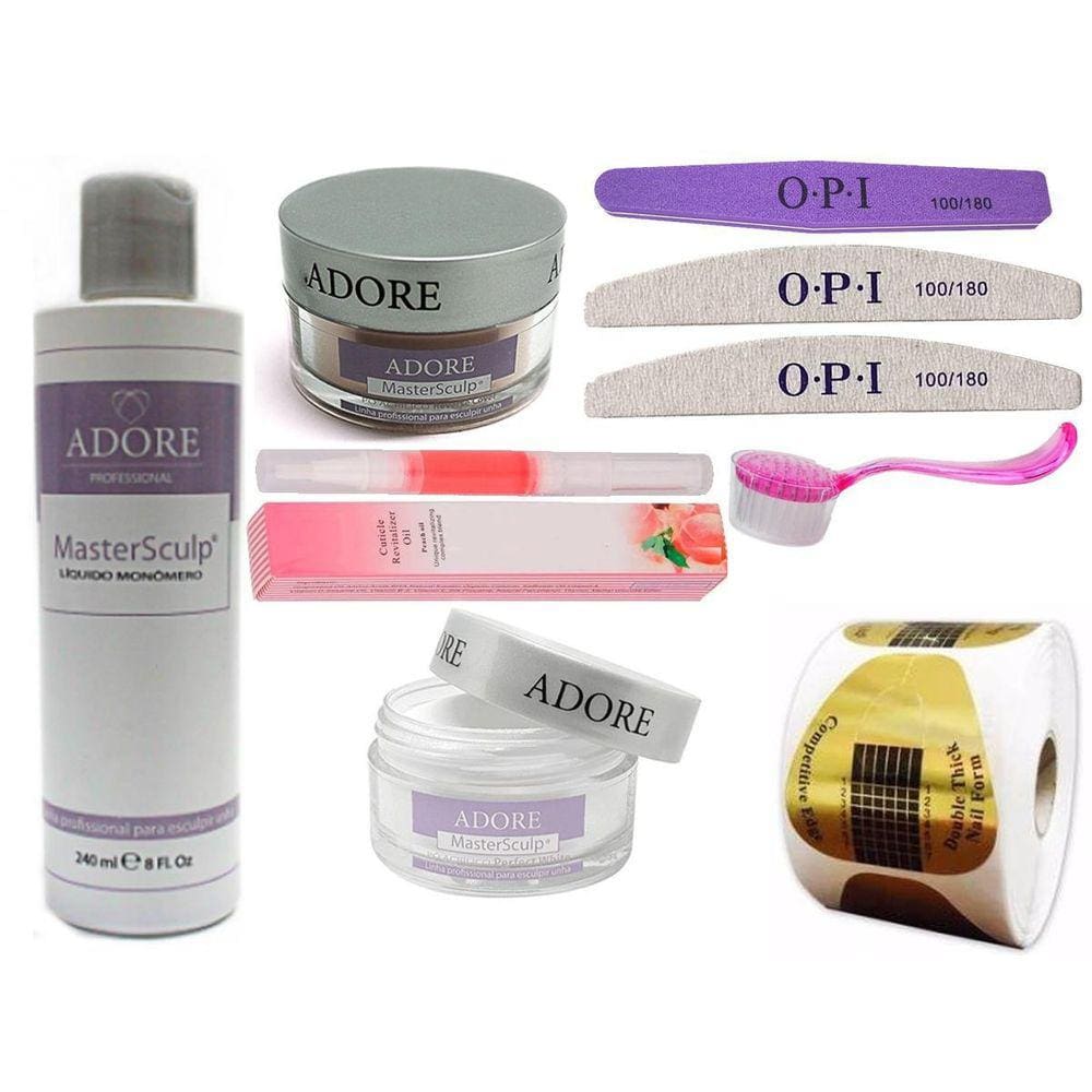 Kit Adore Monomer 240 Ml + 2 Pó Acrílico