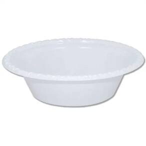 Prato Fundo Bio Branco 12cm Com 10 Unidades TrikTrik