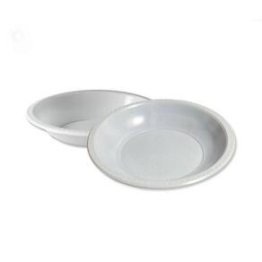 Prato Fundo Bio Branco 20cm Com 10 Unidades TrikTrik