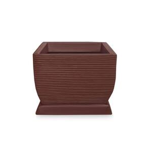 Vaso D Planta + Prato Decorativo Polietileno 30X40 Chocolate