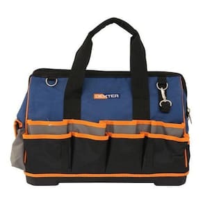 Mala Tecido Profissional Para Ferramentas - Azul E Laranja