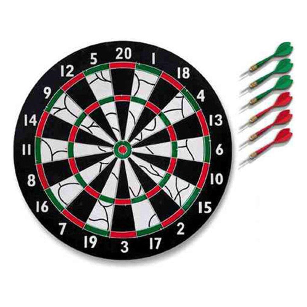 Dardo Alvo Eva 42cm Dart Game + 6 Dardos Ponta Metalica Tiro