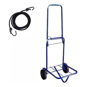 Carrinho De Mão Dobrável Bagagem Maleiro Carga 50Kg +