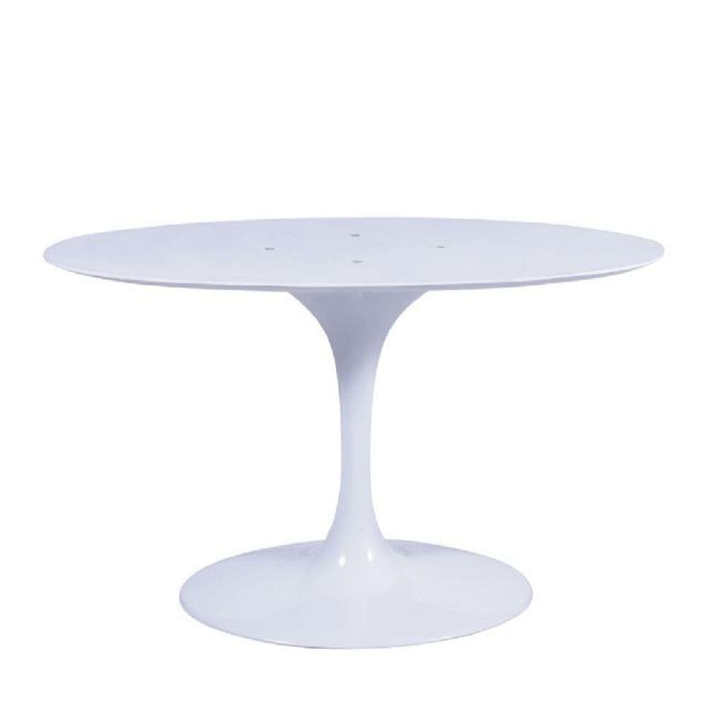 Base Mesa Saarinen Tulip Jantar Oval Pequena - Branca