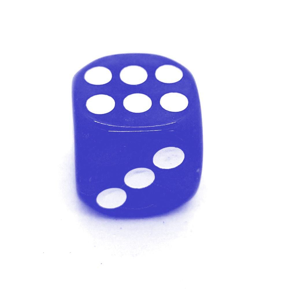 Dado Azul 6 Lados 14mm Orixás Umbanda Erês Zé Pilintra Un