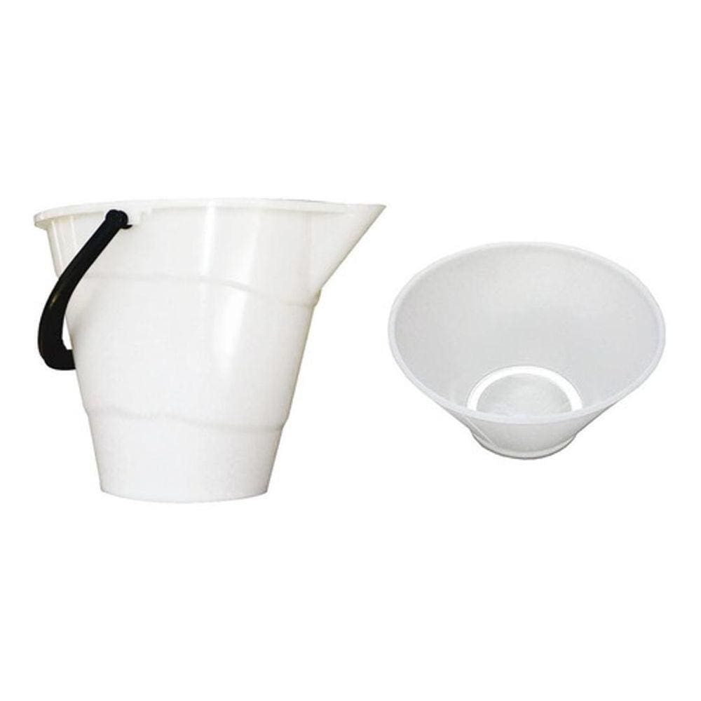 Balde Oval Com Bico Ordenha 12 L+ Coador Leite Tela De Nylon