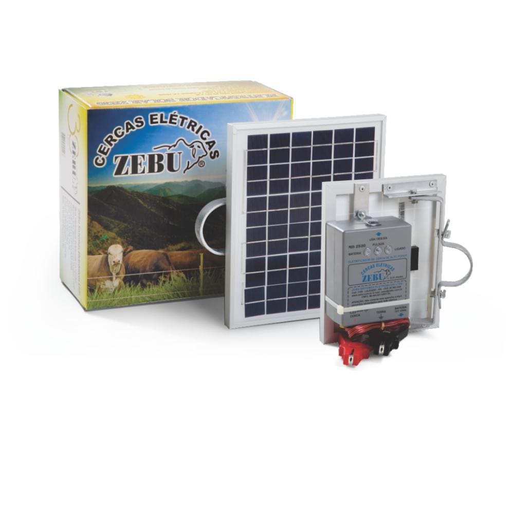 Eletrificador De Cerca Solar Zs20Bi Com Bateria 0,31 Joules