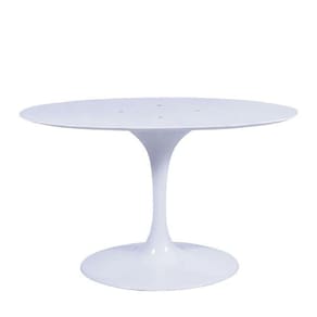 Base Mesa Saarinen Tulip Centro Oval - Branca