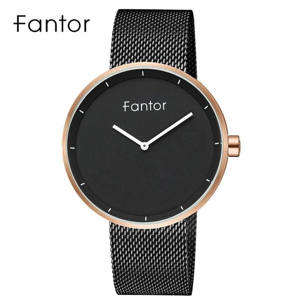 Relógio Masculino Fantor Wf1011g à Prova D`água Cinza Escuro