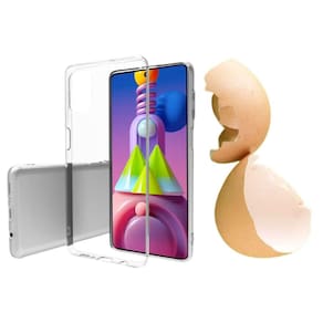 Capa de Silicone Casca de Ovo Macia para Galaxy M51 Tela 6.7