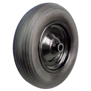 Roda Maciça 350X8 Pu Super Elástica Anti Furos