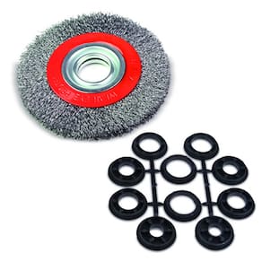 Escova De Aço Circular 6 x 1 Fio Ondulado Para Esmeril
