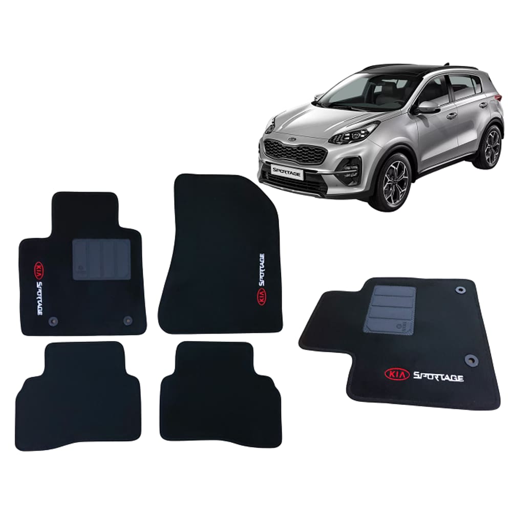 Tapete Carpete 5Mm Kia Sportage 2017 2018 2019 2020 2021 22