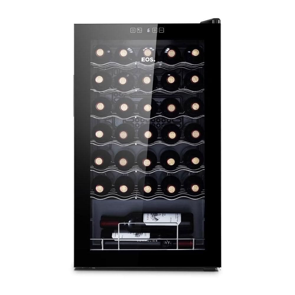 Adega Climatizada 34 Garrafas Compressor Painel Touch Full Glass EAC34G 127V - EOS
