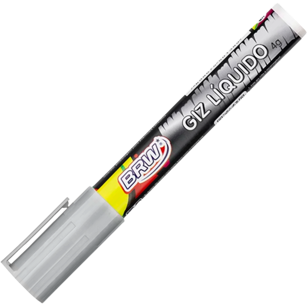 Giz líquido 6mm 4gr Cor Prata Marca BRW