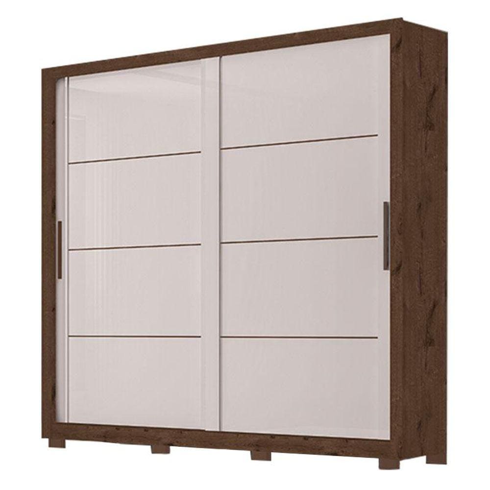 Guarda Roupa Casal Premier Jacarandá Off White - Zanzini